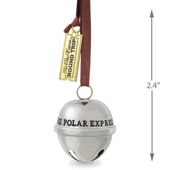 New! Polar Express Santa's Sleigh Bell 2020 Hallmark Keepsake Christmas Ornament - Picture 3 of 5